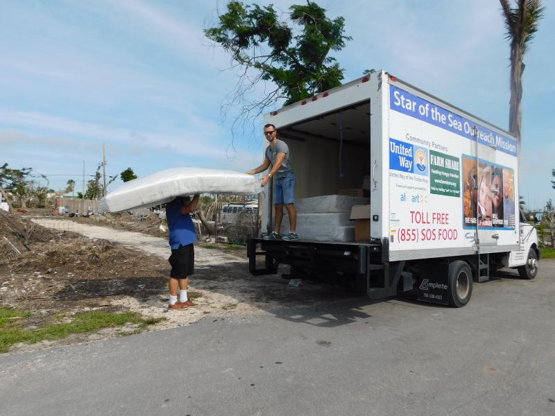 Irma left thousands of residents with soggy, mildewing, mattresses.  SOS was able to distribute many replacements.